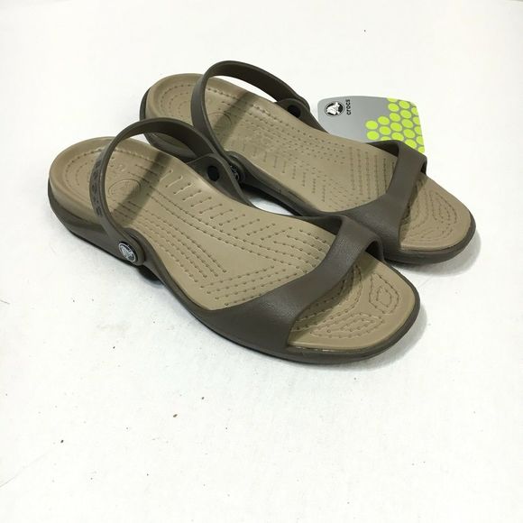 Crocs Shoes - Croc's Cleo Pivoting Croc Band Flat Sandals NWT